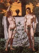 Hans Thoma Adam and Eve oil painting